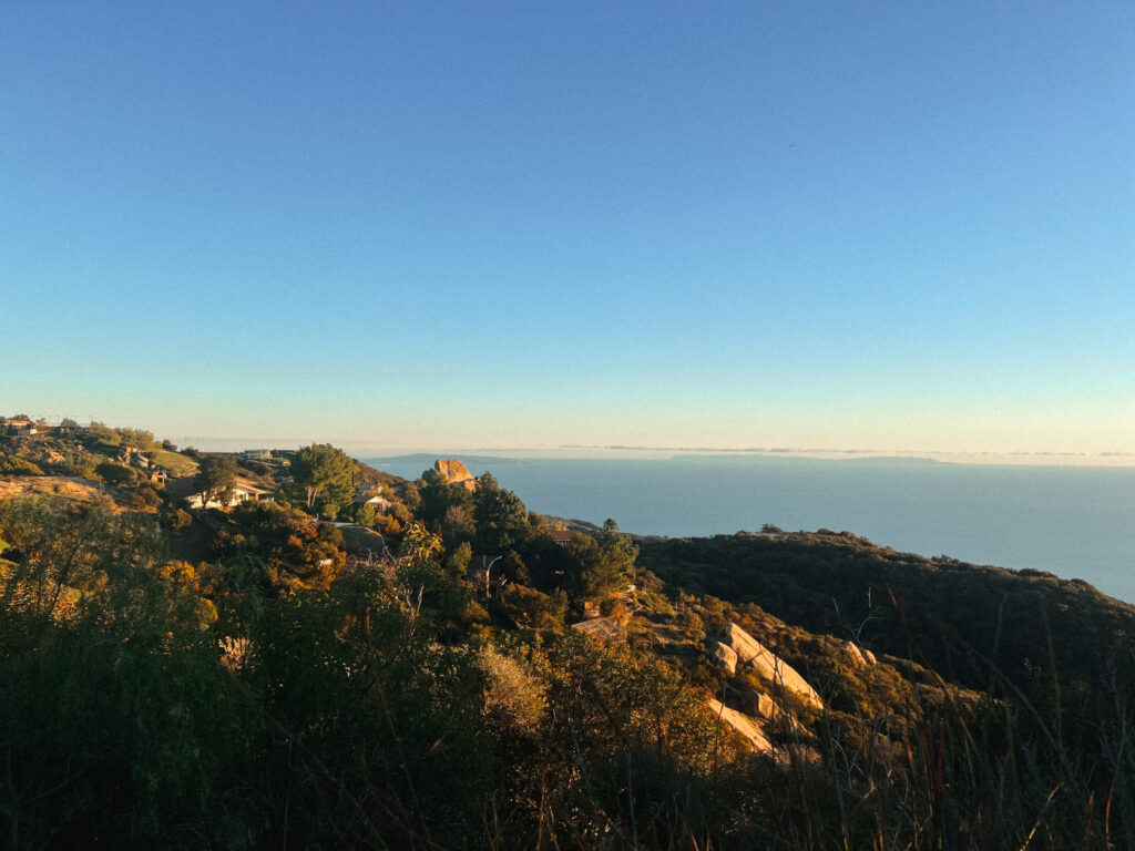 The views from The Saddle Peak House in Topanga Canyon in Los Angeles, California. 