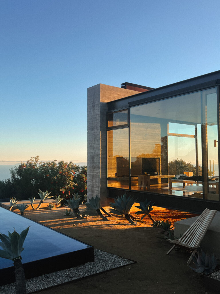 The views from The Saddle Peak House in Topanga Canyon in Los Angeles, California. 