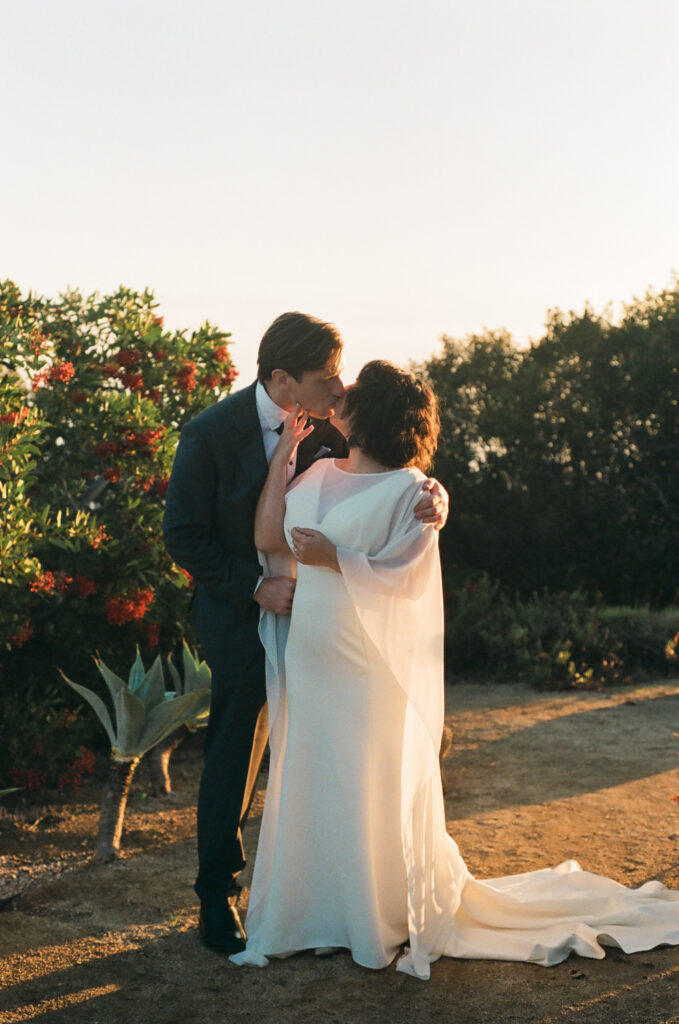 Intimate California Vow Renewal on Film in Topanga Canyon Los Angeles California