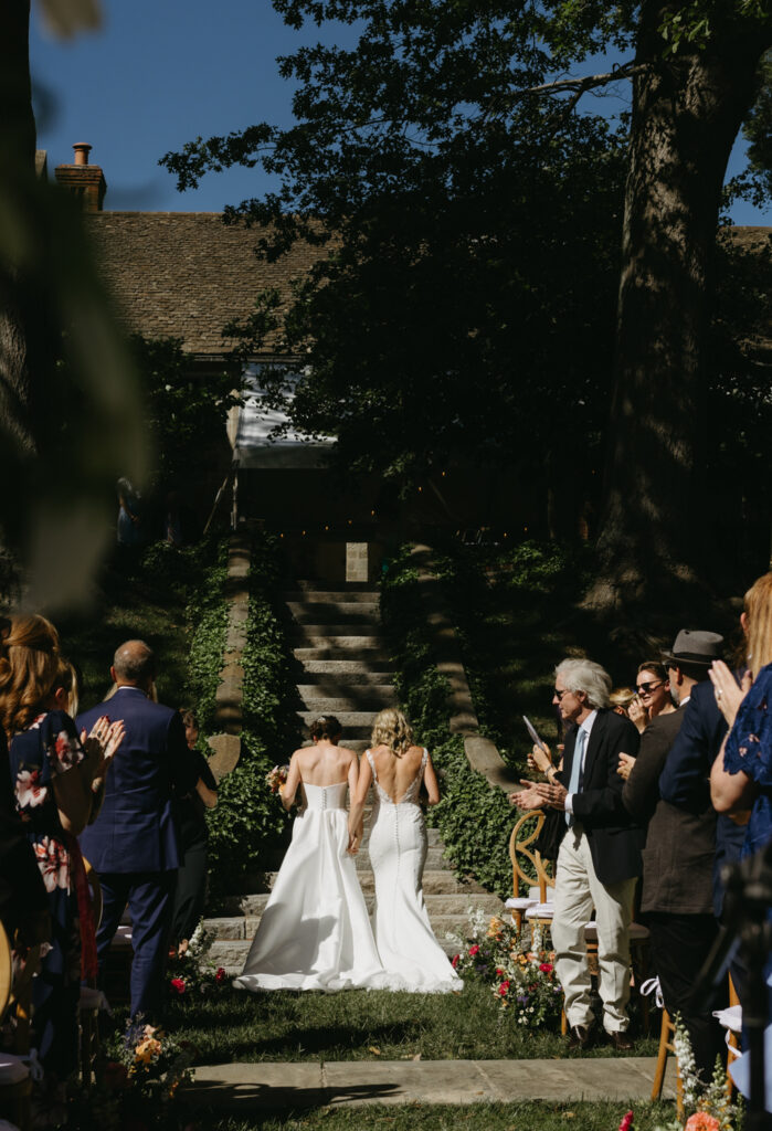 Two brides, lgbtq wedding at Virginia House wedding venue in Richmond, Virginia photographed by Rebecca Burt Photography