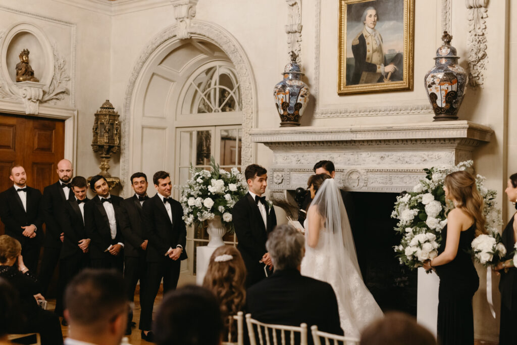Formal ceremony at Larz Anderson House DC Wedding
