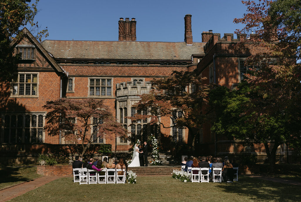 Ceremony with Bride and Groom at Branch Museum Richmond venue