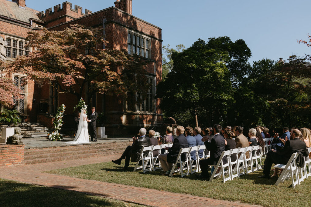Garden ceremony at Branch Museum Richmond wedding venue