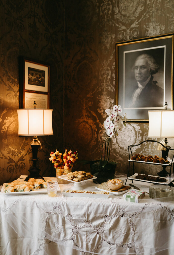 Abingdon Virginia summer wedding — Bridal Suite Brunch at the Martha Washington Inn.